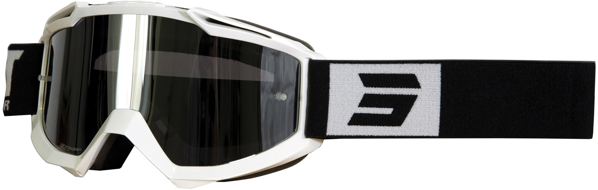 Shot Iris Fashion Lunettes de motocross Noir Blanc unique taille