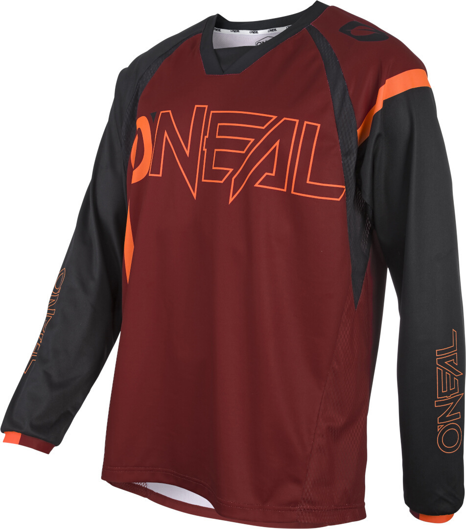 Oneal Element Hybrid FR Maillot de vélo Rouge Orange S