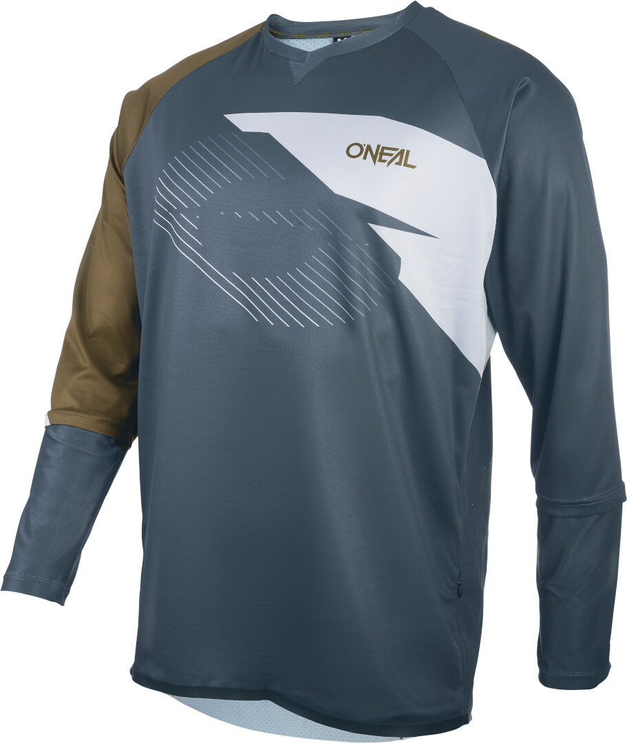 Oneal Tobanga Maillot de vélo Gris Vert Brun S