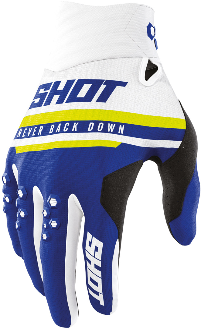 Shot Contact Shining Gants de Motocross Bleu M L