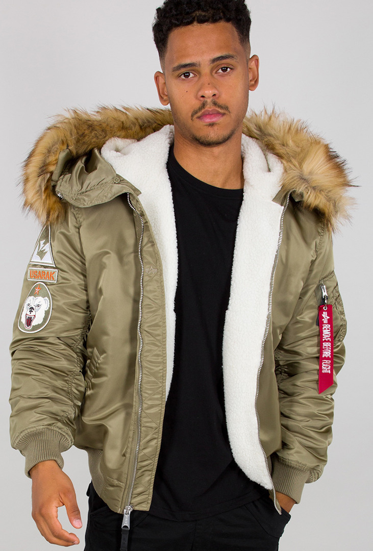 Alpha Industries MA-1 Hooded Arctic Veste Vert S