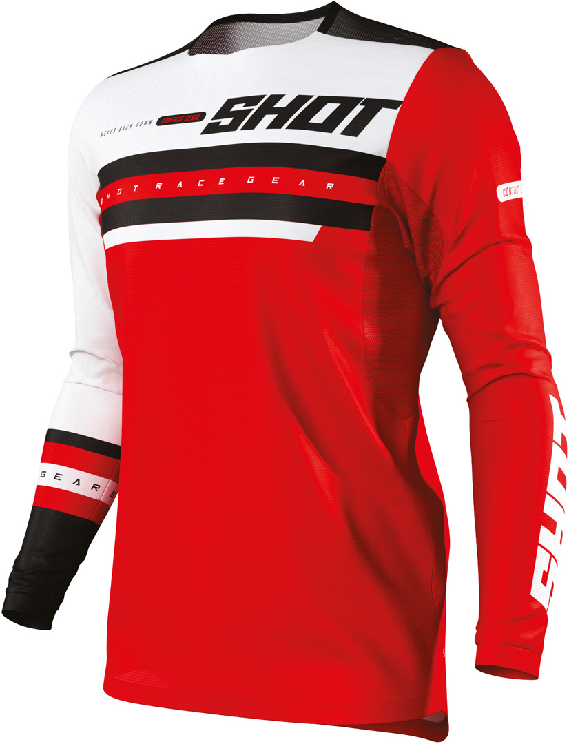 Shot Contact Shining Maillot motocross Rouge S