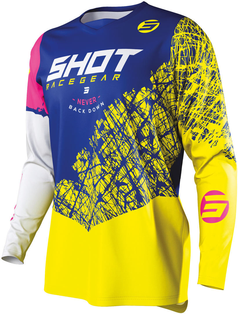 Shot Devo Storm Maillot motocross Bleu S