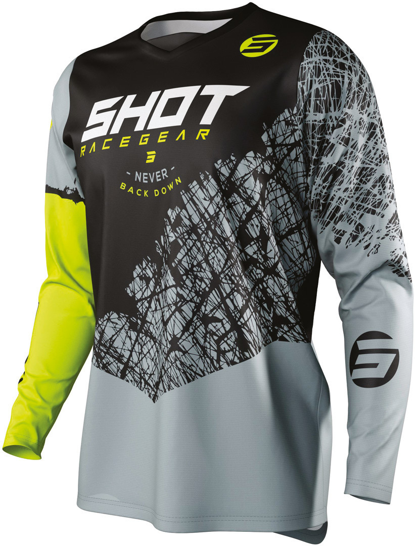 Shot Devo Storm Maillot motocross Jaune S
