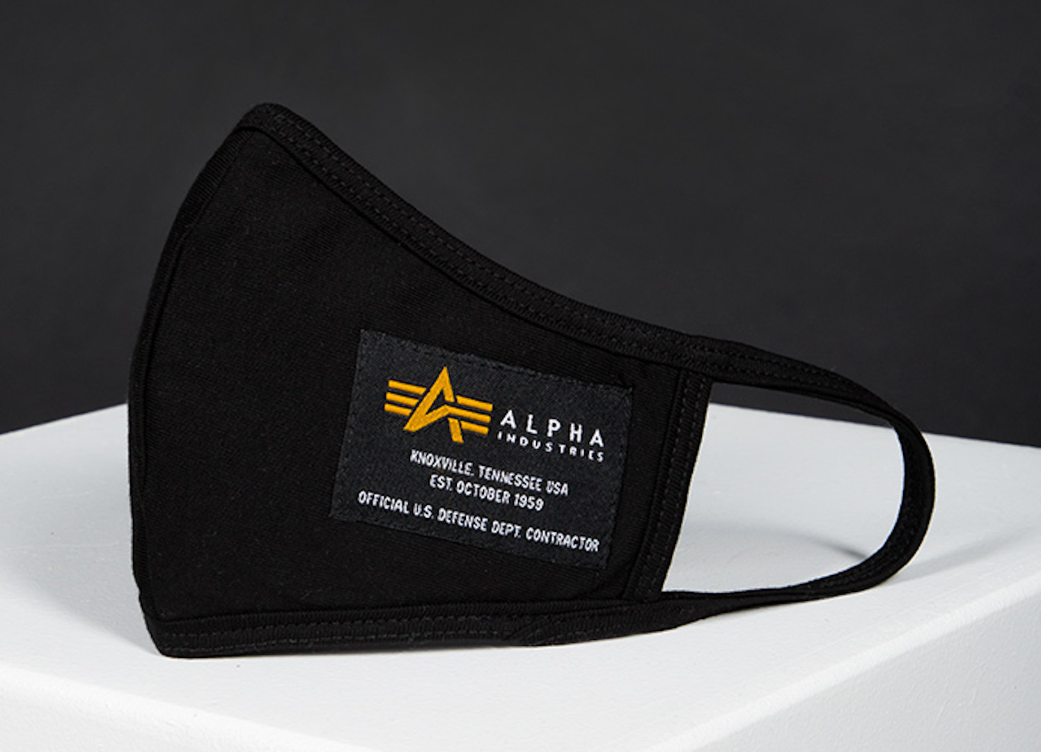 Alpha Industries Crew Masque facial Noir unique taille