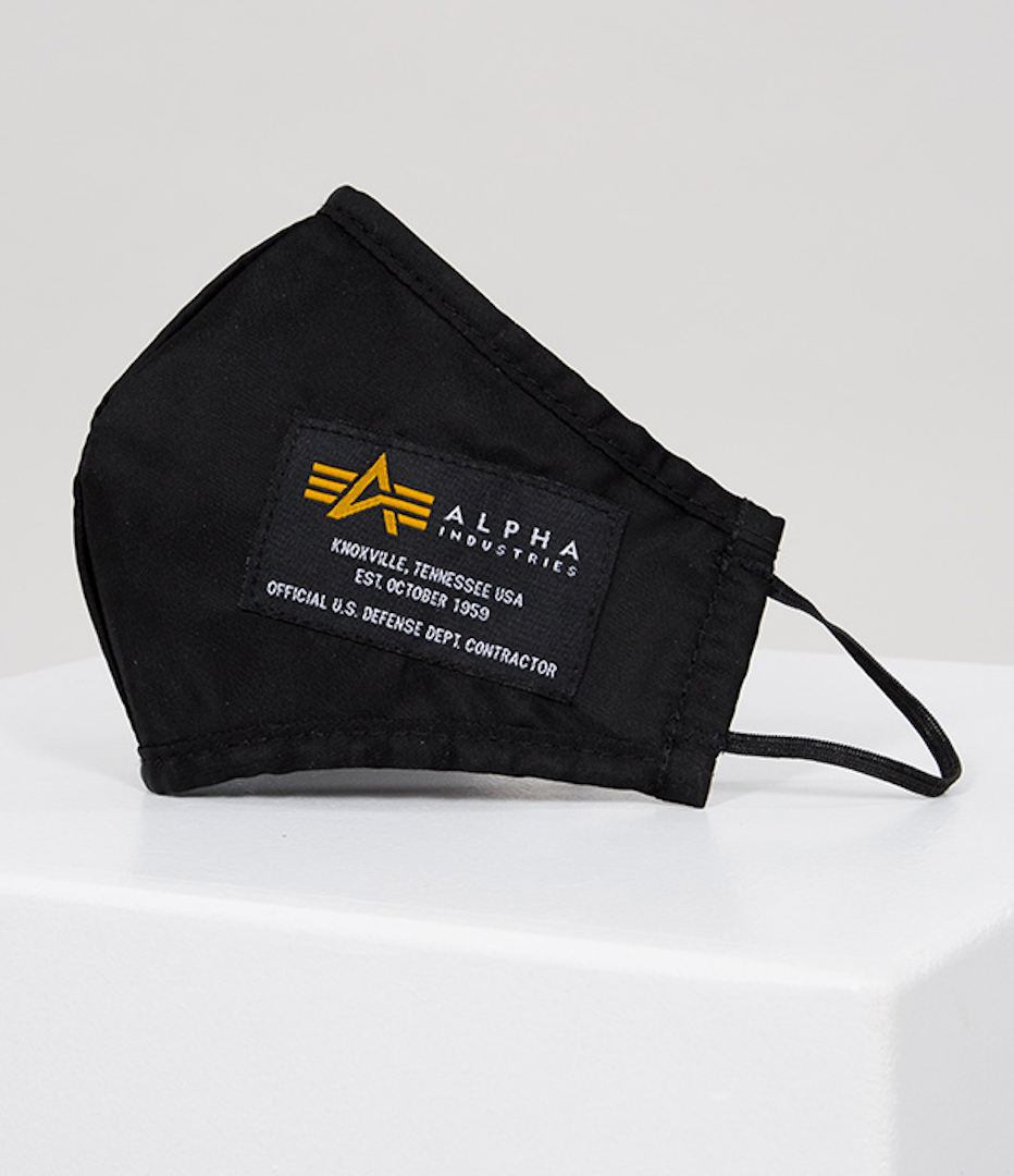 Alpha Industries Crew II Masque facial Noir unique taille