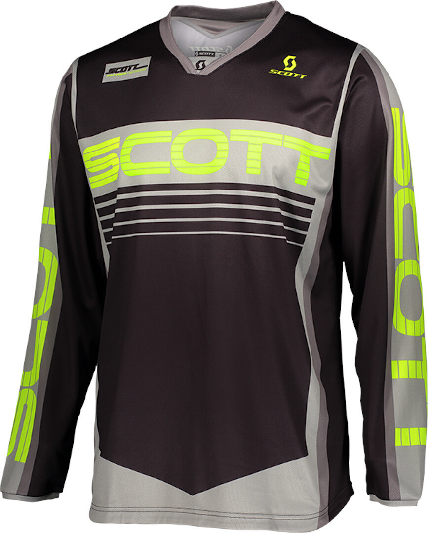 Image of Maillot cross Scott 350 RACE - GRIS/JAUNE 2022