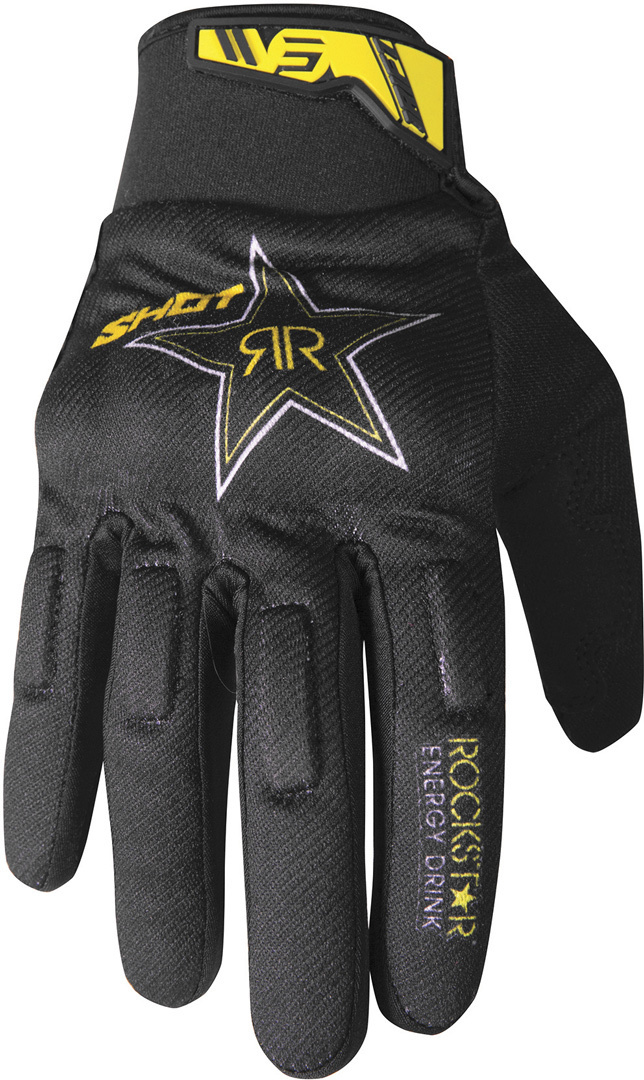 Shot Drift Rockstar Gants de Motocross Noir Jaune M L