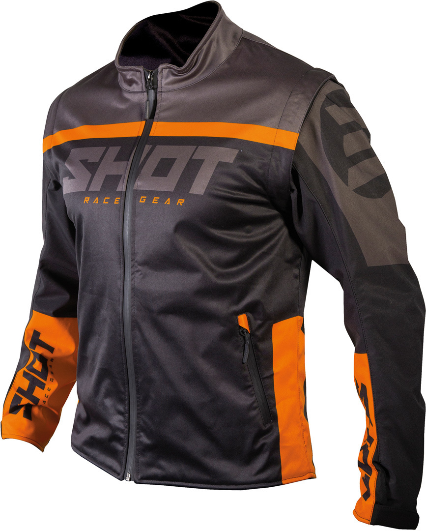 Shot Softshell Lite 2.0 Veste Motocross Noir Orange XS