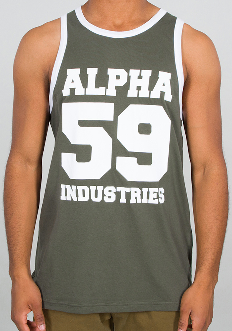 Image of Alpha Industries 59 Débardeur Vert 2XL