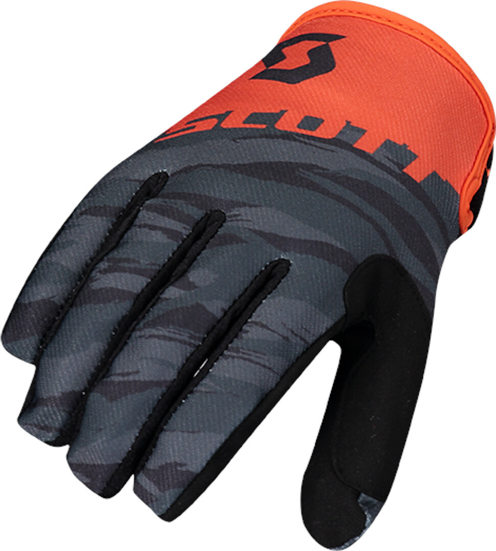 Scott 350 Dirt Gants de Motocross pour enfants Noir Orange XS