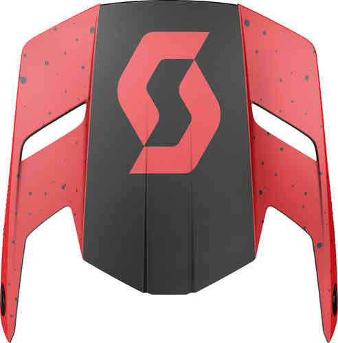 Scott 350 Evo Plus Team ECE Pico del Casco Negro Rojo XS M