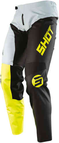 Shot Devo Storm Pantalones de Motocross Negro Amarillo 30