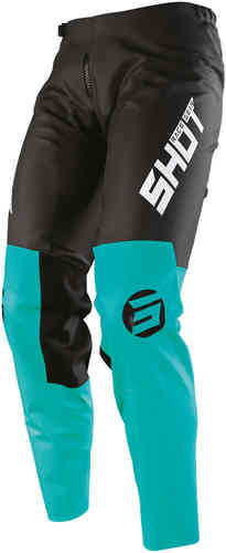 Shot Devo Storm Pantalones de Motocross Negro Turquesa 34