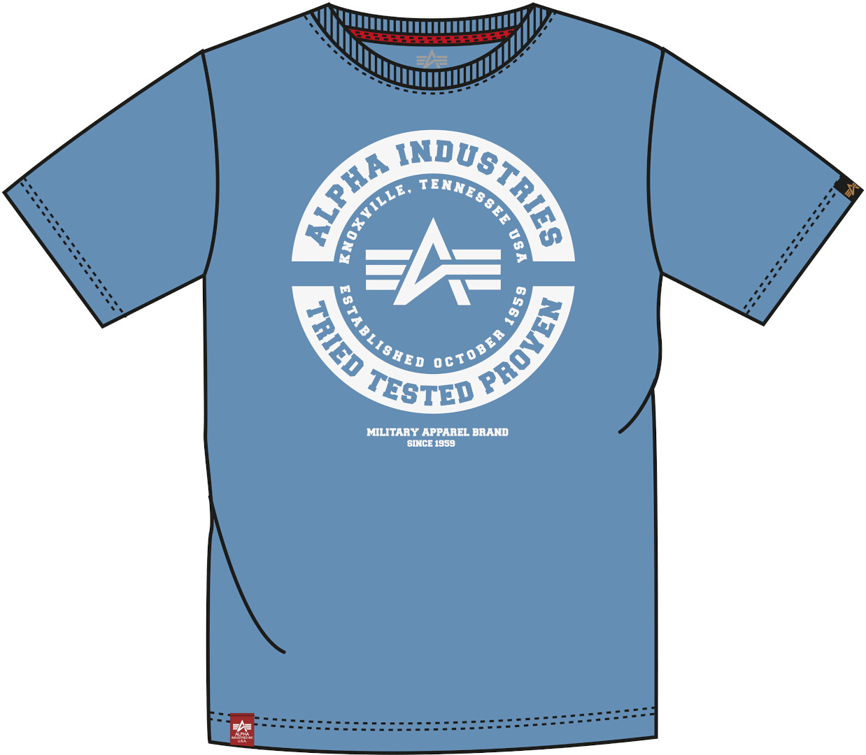 Alpha Industries TTP T-Shirt Bleu S