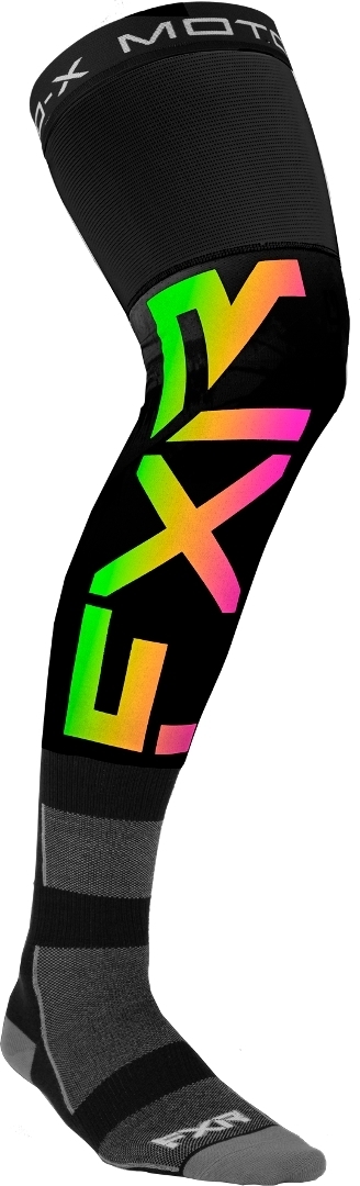 FXR MX Riding Chaussettes Noir Rose Jaune unique taille