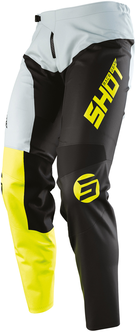 Shot Devo Storm Pantalon de motocross pour enfants Noir Jaune 4/5