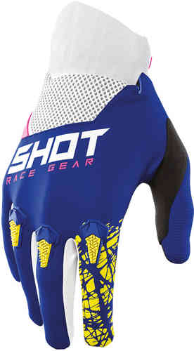 Shot Devo Storm Guantes de Motocross para niños Azul XL