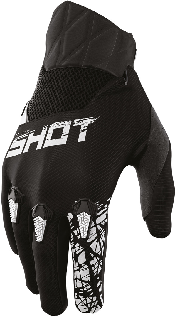 Shot Devo Slam Gants de Motocross pour enfants Noir XS S