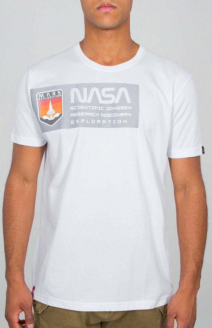 Alpha Industries Mars Reflective T-Shirt Blanc S
