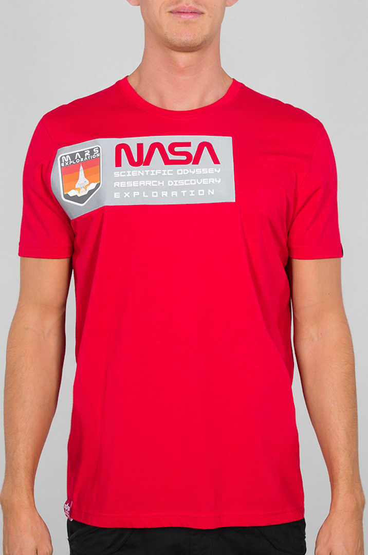 Alpha Industries Mars Reflective T-Shirt Rouge S