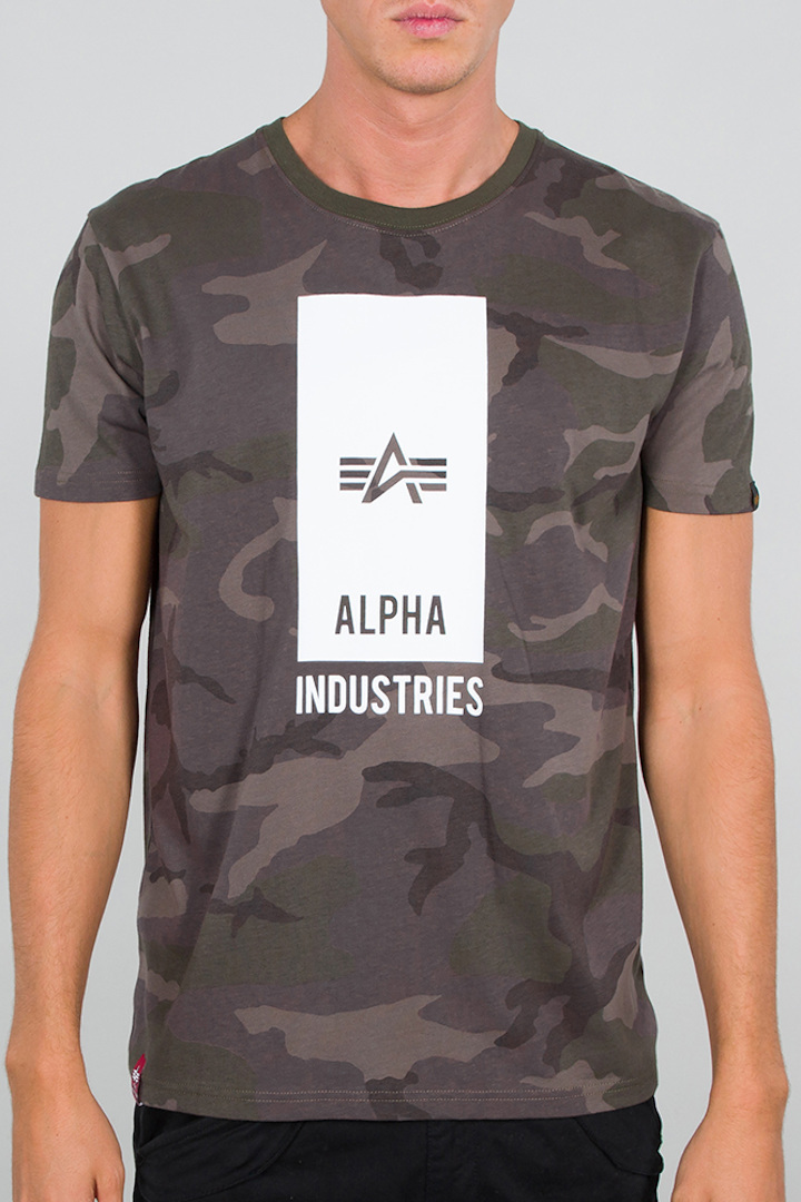 Alpha Industries Block Logo Camo T-Shirt Multicolore S