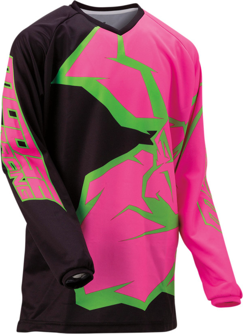 Moose Racing Qualifier Maillot de motocross de la jeunesse Noir Rose L