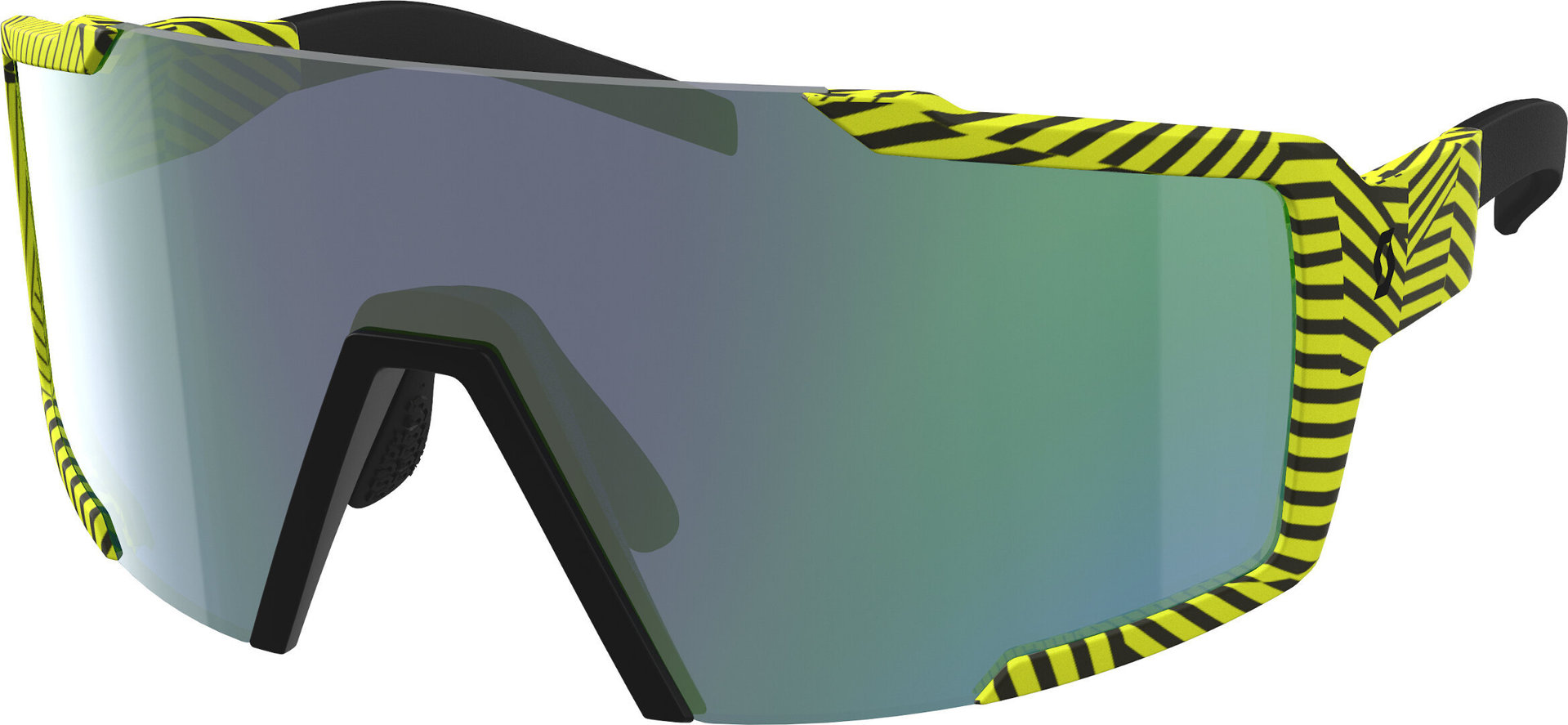 Scott Shield Lunettes Noir Jaune unique taille
