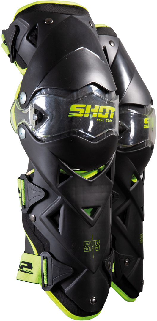 Shot Interceptor Protecteur de genou Noir Jaune unique taille