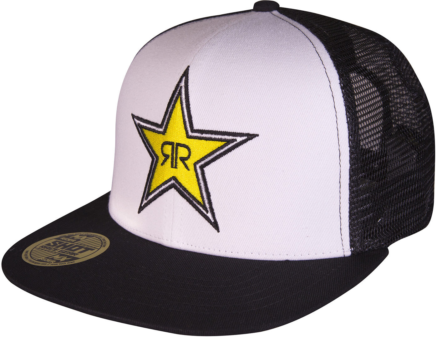 Shot Rockstar Deep Snapback Cap Noir Blanc unique taille