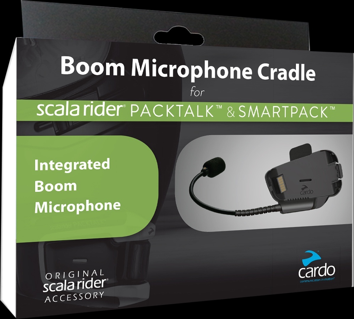 Image of Cardo Packtalk / SmartH Berceau de microphone de boom Noir unique taille