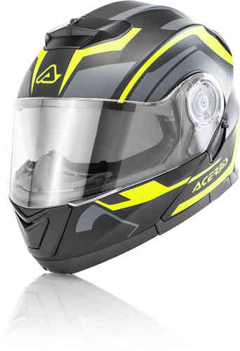 Acerbis Serel Graphics Casco Negro Amarillo 2XL