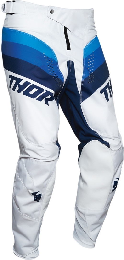 Thor Pulse Racer Pantalon Motocross Blanc Bleu 28
