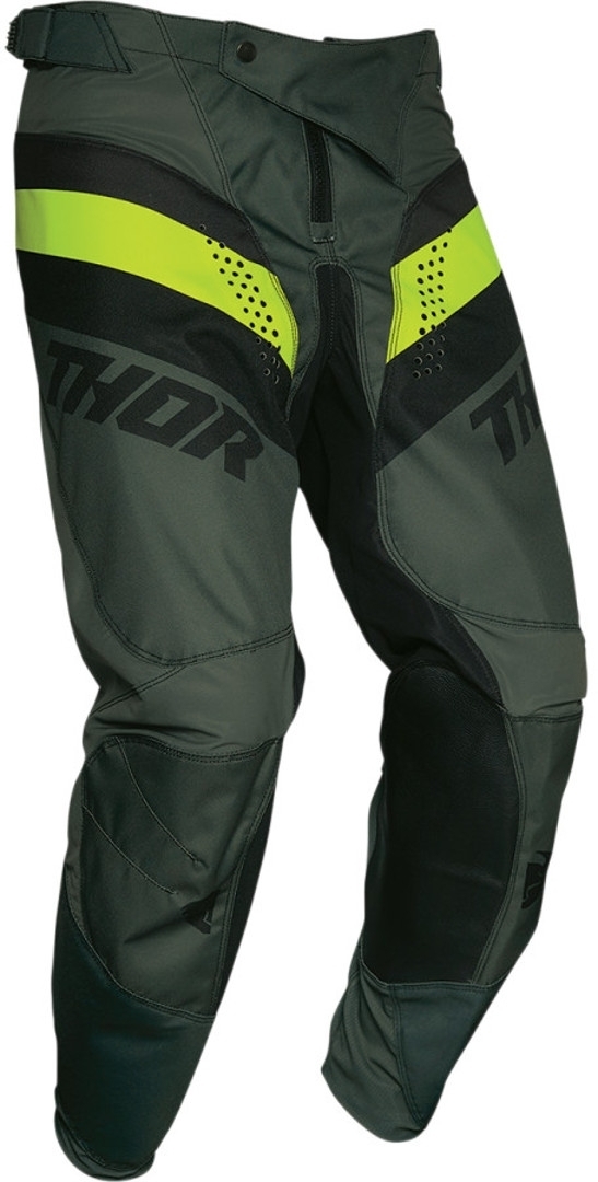 Thor Pulse Racer Pantalon Motocross Noir Vert 28