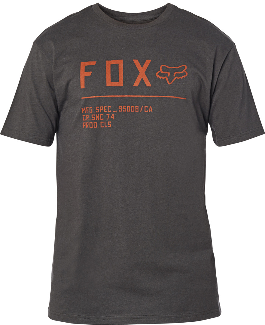 FOX Non Stop Premium T-Shirt Noir Orange S