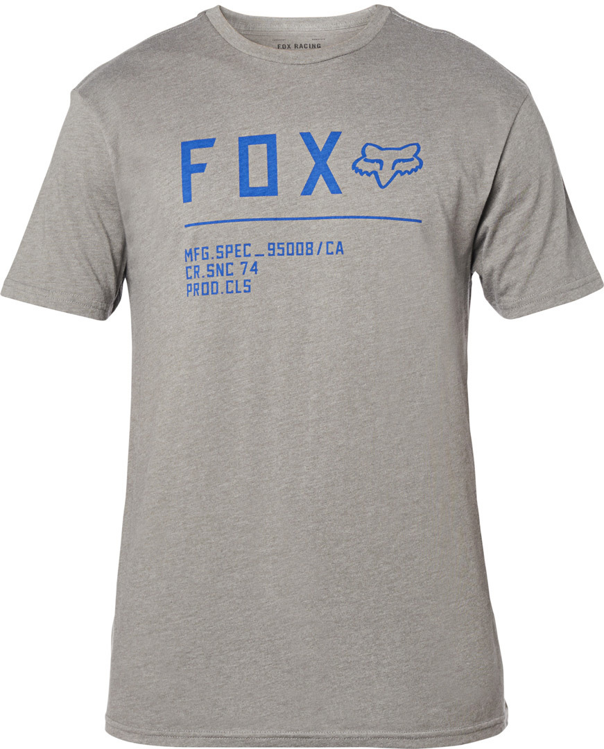 FOX Non Stop Premium T-Shirt Gris Bleu S
