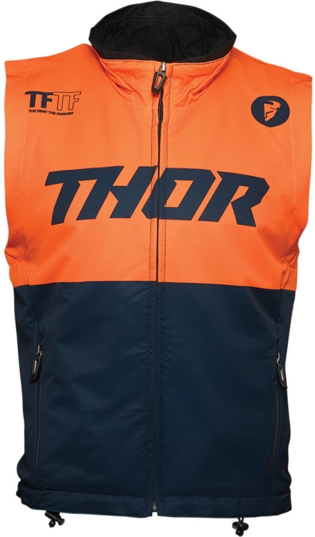 Thor Warm Up Veste Motocross Bleu Orange S