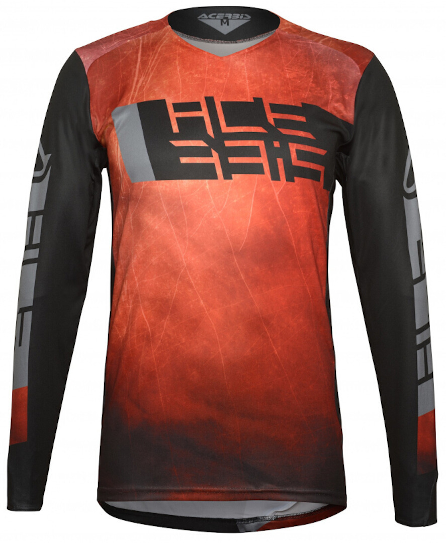 Acerbis LTD Outrun Maillot motocross Noir Rouge S