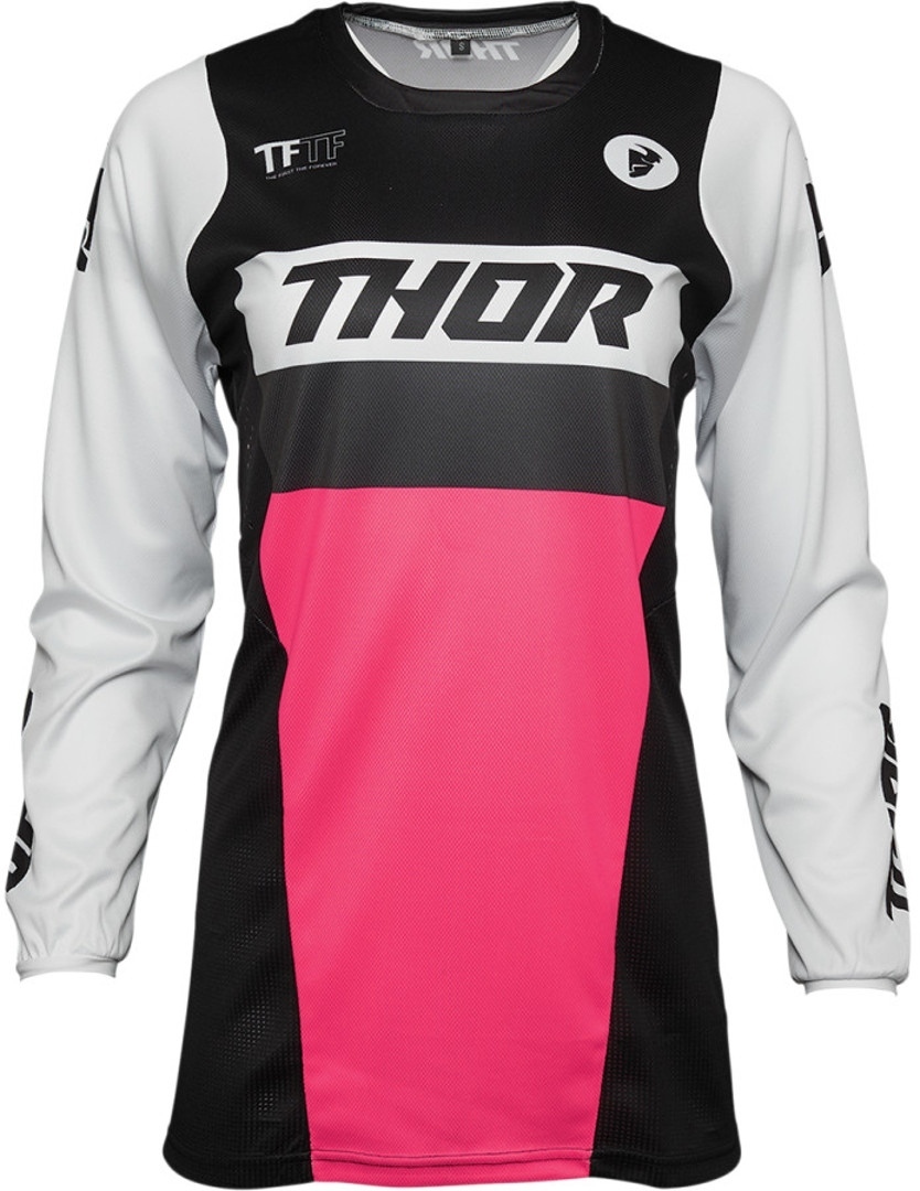 Thor Pulse Racer Maillot motocross dames Noir Rose XS