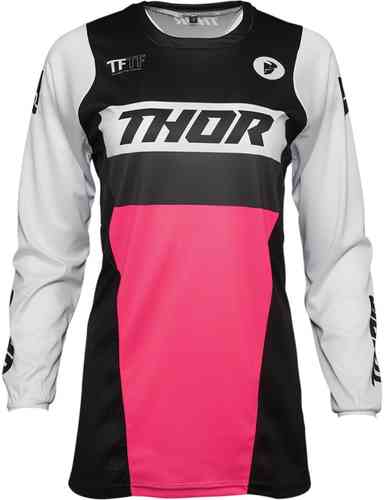 Thor Pulse Racer Jersey de Motocross para Damas Negro Rosa XS