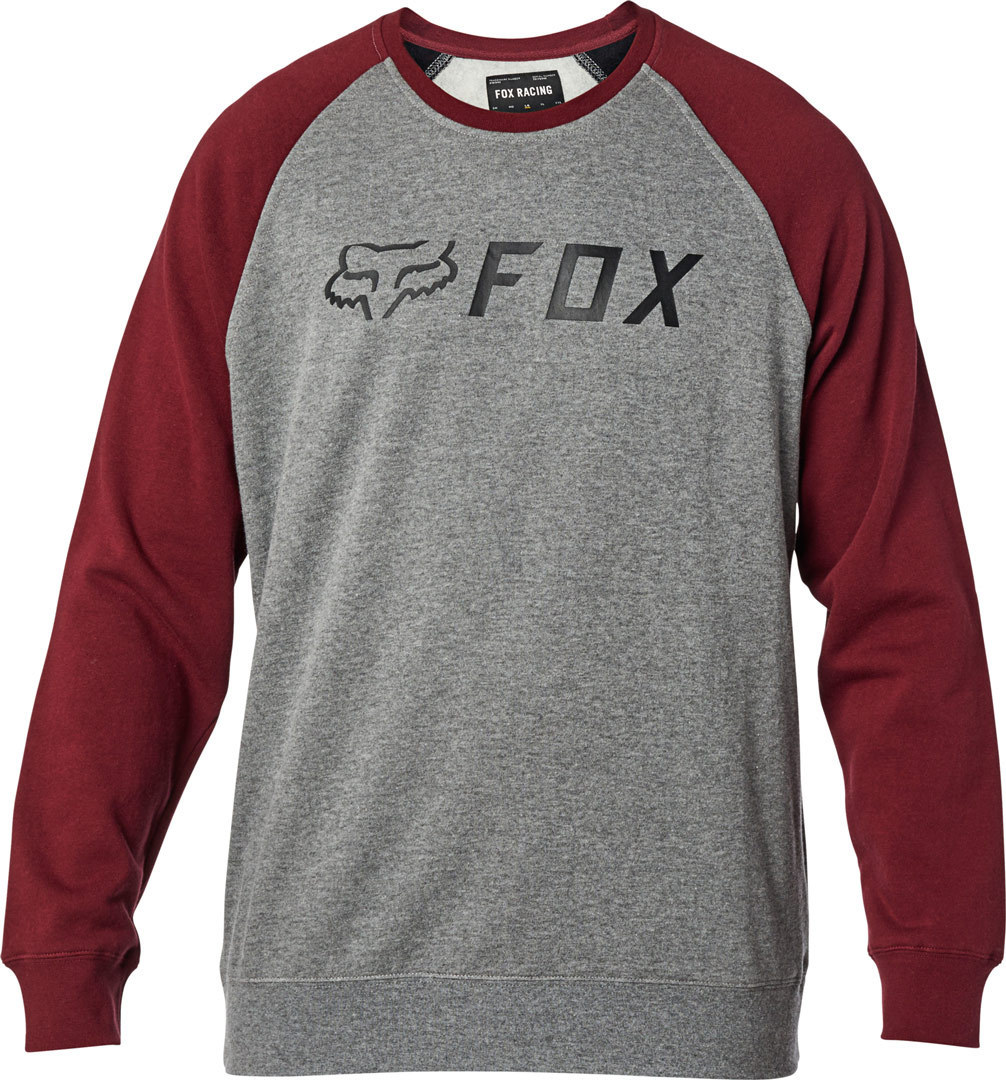 FOX Apex Crew Pullover Gris Rouge S
