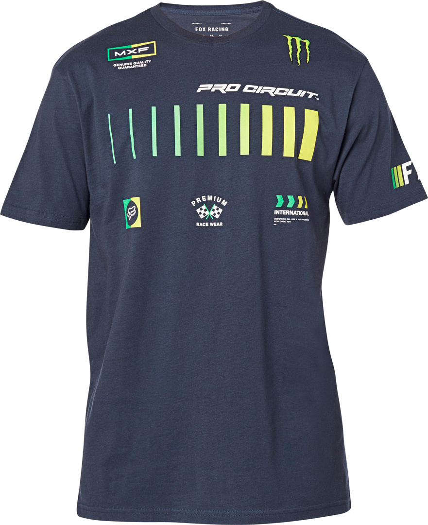 FOX Pro Circuit Premium T-Shirt Bleu S