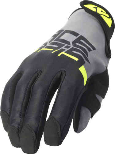 Acerbis CE Neoprene 3.0 Guantes de moto Negro Amarillo 3XL