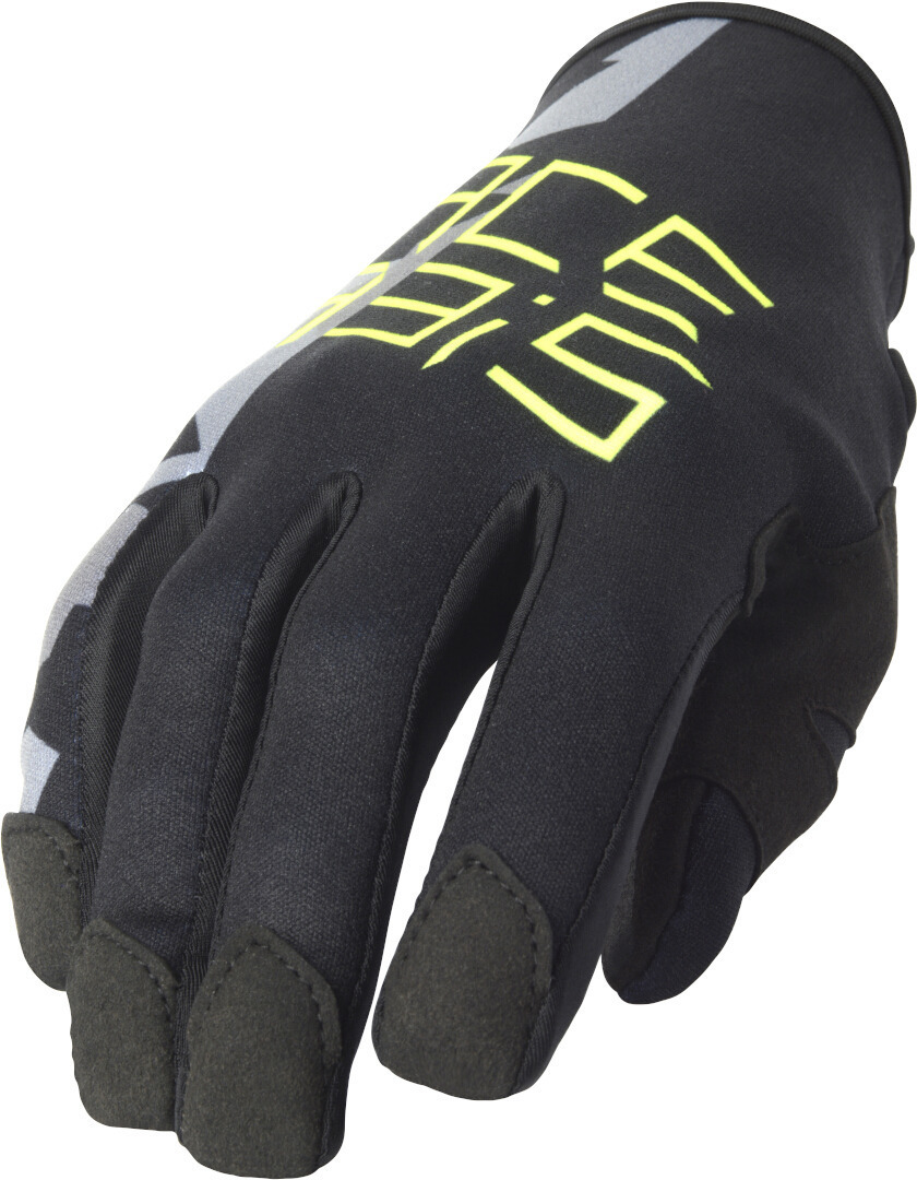 Image of Acerbis CE Zero Degree 3.0 Gants de moto Noir Jaune 2XL