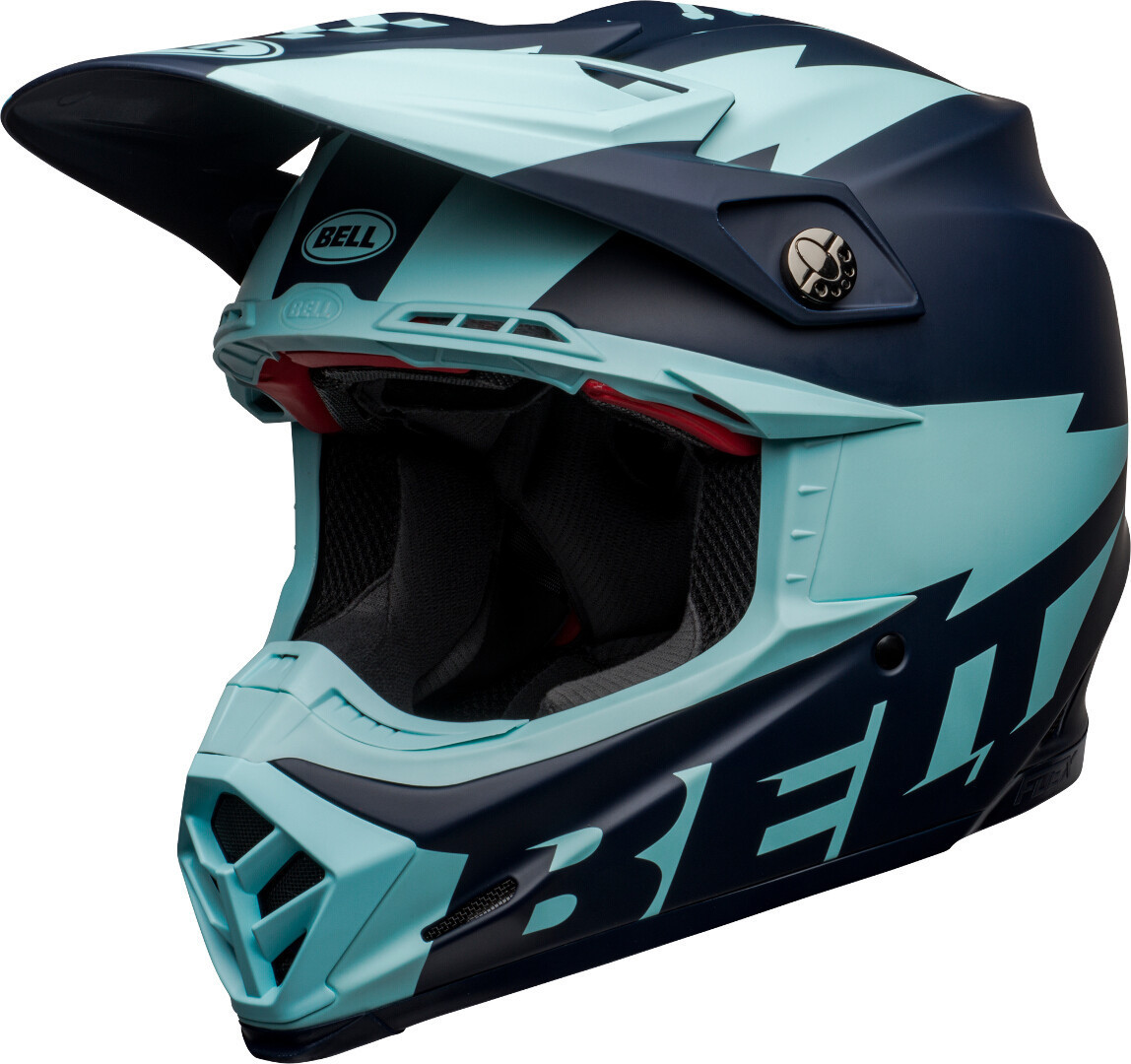 Bell Moto-9 Flex Breakaway Casque de motocross Bleu S