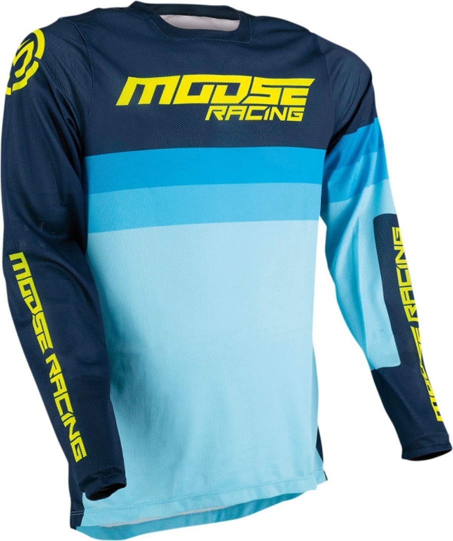 Moose Racing Sahara Racewear Maillot motocross Bleu Jaune S