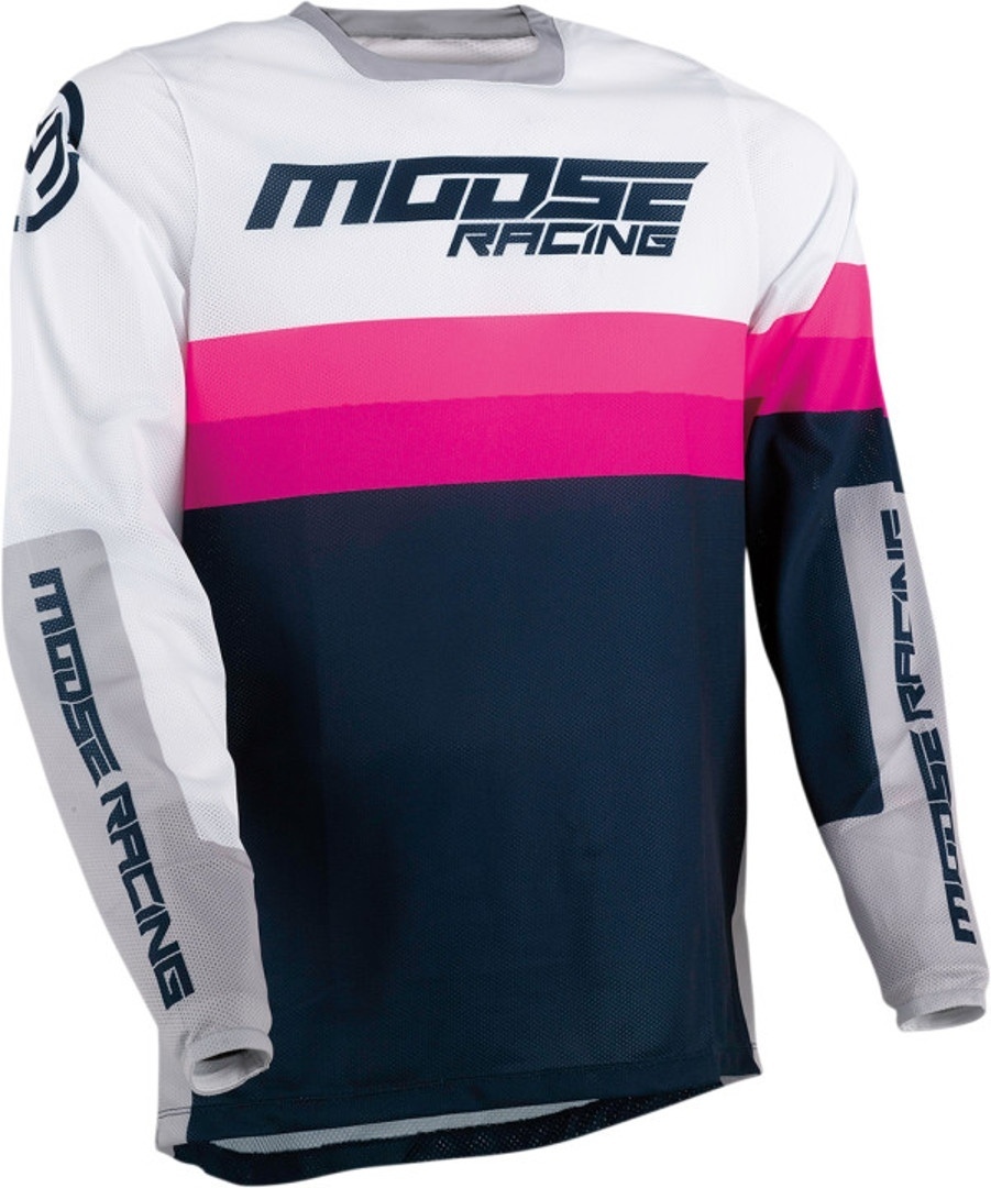 Moose Racing Sahara Racewear Maillot motocross Rose Bleu 2XL