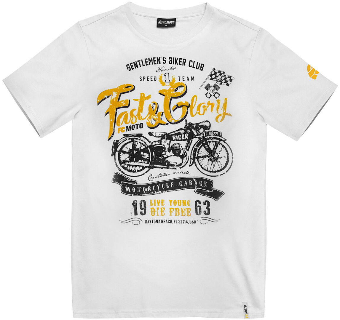FC-Moto Fast and Glory T-Shirt Blanc S