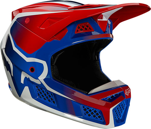 FOX V3 RS Wired Casco de Motocross Rojo XL