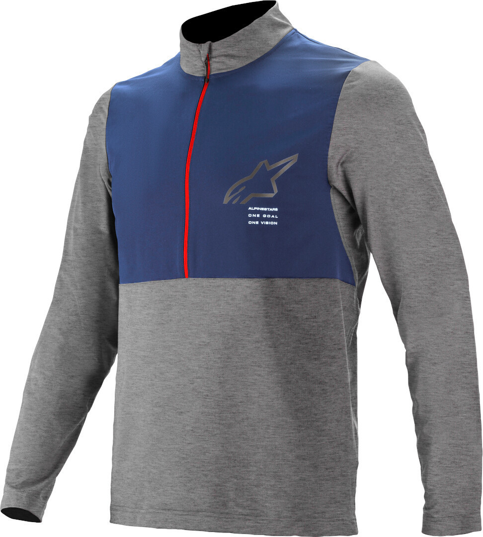 Alpinestars Nevada Maillot de vélo Gris Bleu S